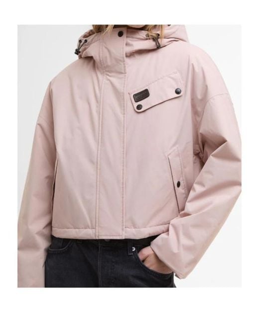 Barbour Pink Long-Sleeved Casual Jacket