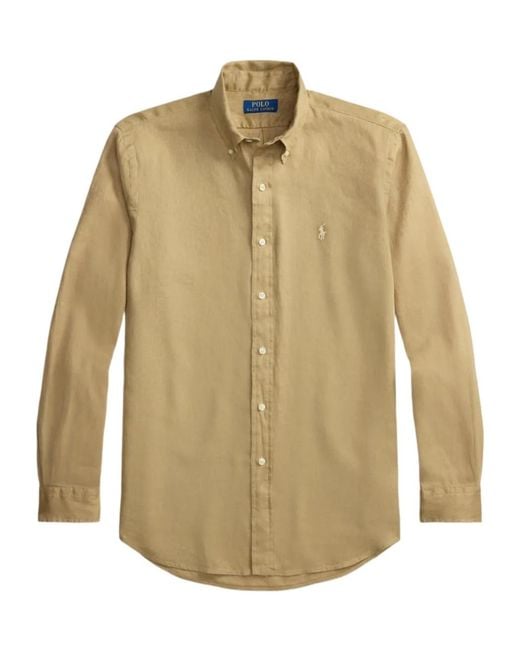 Polo Ralph Lauren Natural Linen Shirt for men
