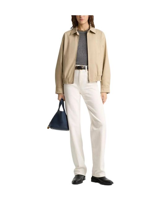 Sporty & Rich Natural Hw Crest Jacket