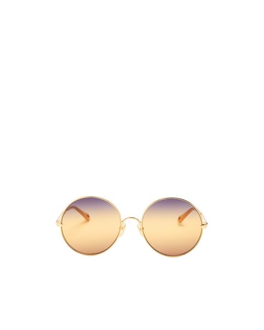 Chloé Multicolor Round-Frame Sunglasses