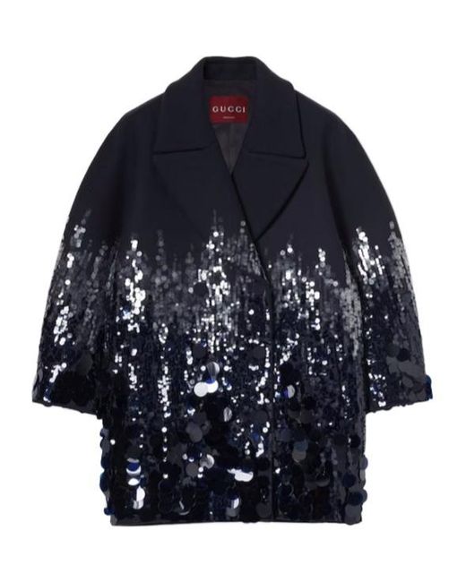 Gucci Blue Batavia Coat