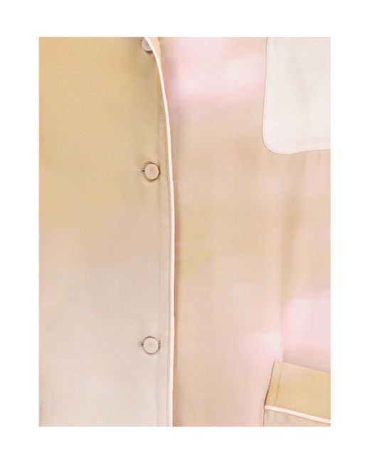 Fabiana Filippi Natural Printed Twill Shirt