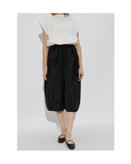 Fabiana Filippi Black Panelled Crewneck Sleeveless Dress