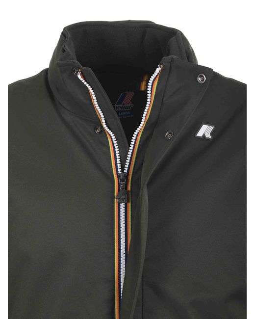 K-Way Gray Padded Hooded Jacket for men