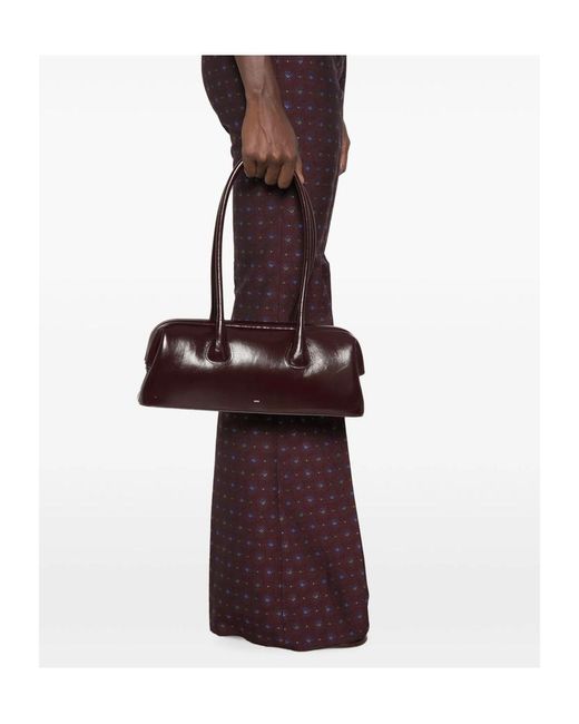 OSOI Brown Dual-Handle Shoulder Bag