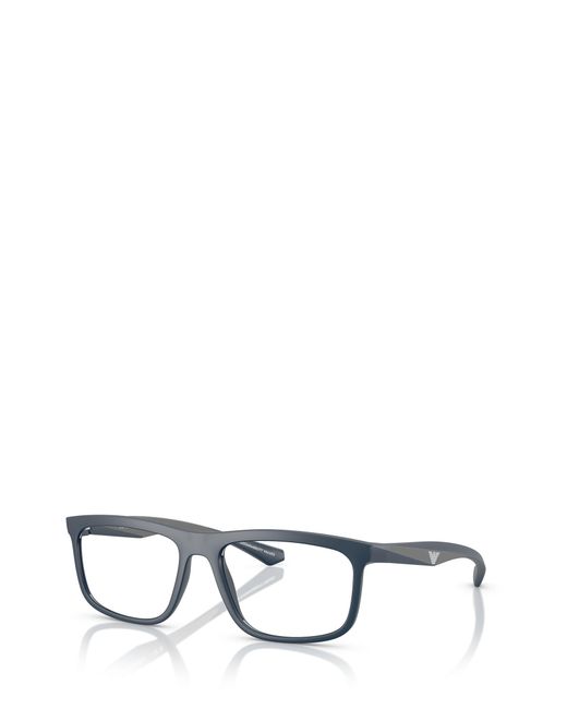 Emporio Armani White Square Frame Glasses for men