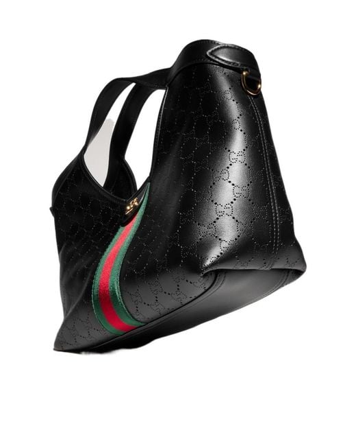 Gucci Black Giglio Small Tote Bag