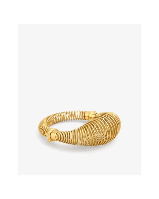 Alaïa Metallic Alaïa Spiral Bracelet