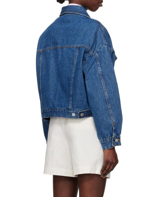 A.P.C. Blue Long Sleeved Buttoned Denim Jacket