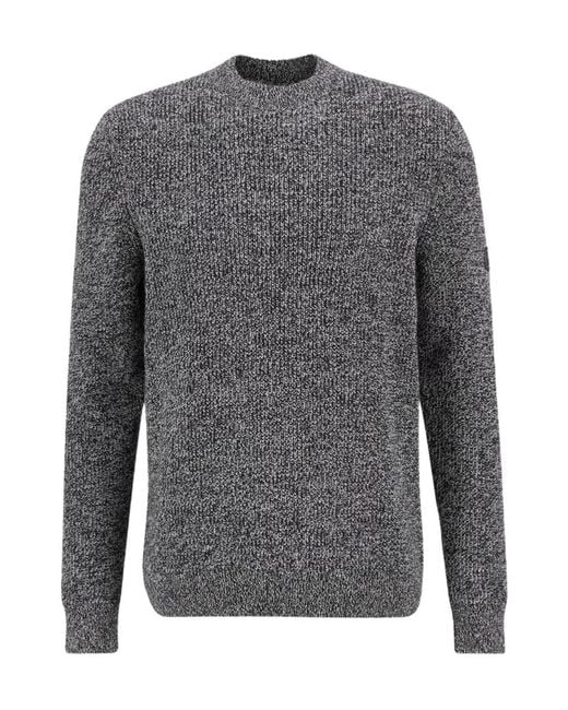 Barbour Gray Crew Neck Sweater for men