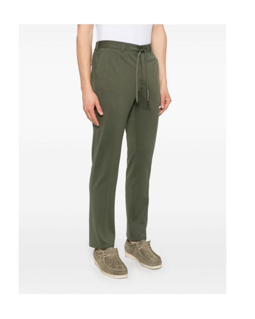 Circolo 1901 Green Piqu-Weave Trousers for men