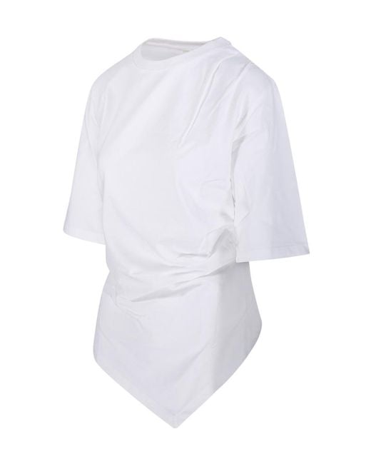 Rohe White Reinvented Twisted T-Shirt