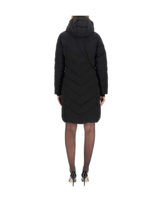 MICHAEL Michael Kors Black Chevron-Quilted Hooded Jacket