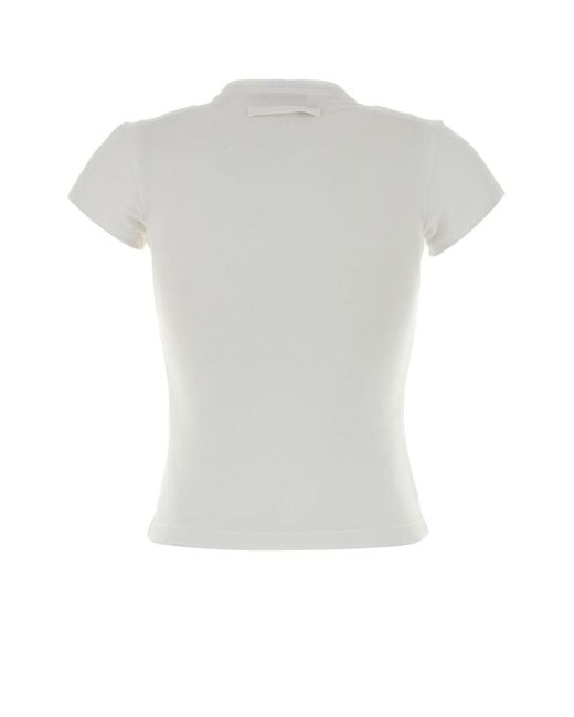 Jean Paul Gaultier White Logo Print Baby T-Shirt for men