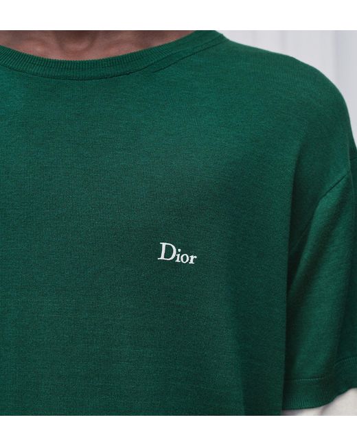 Dior Green Long-Sleeved T-Shirt for men