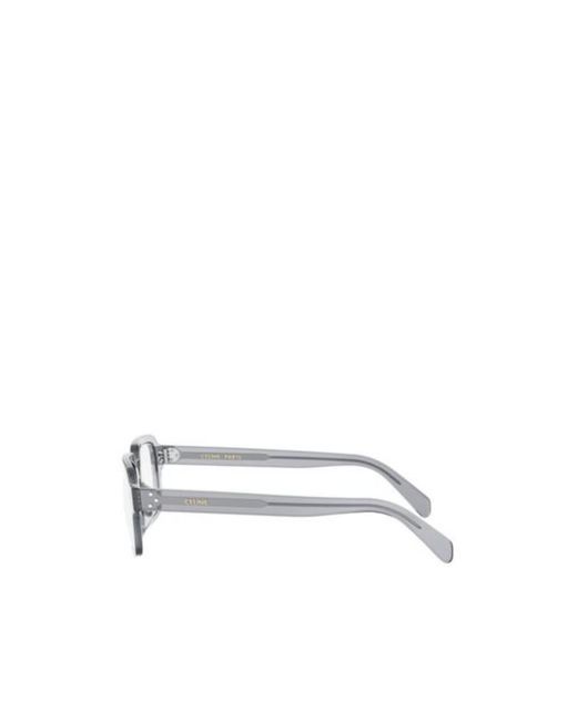Céline White Rectangular Flat Mirror for men
