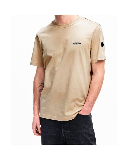 Moncler Natural Logo Short-Sleeved T-Shirt for men
