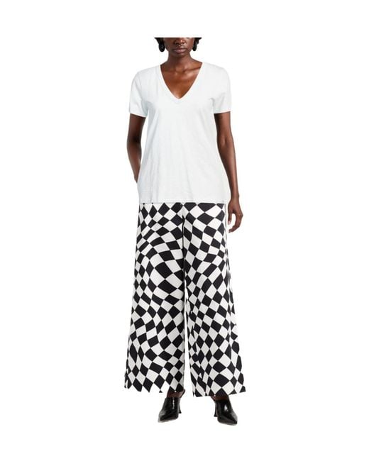 Rag & Bone White Solid Color T-Shirt