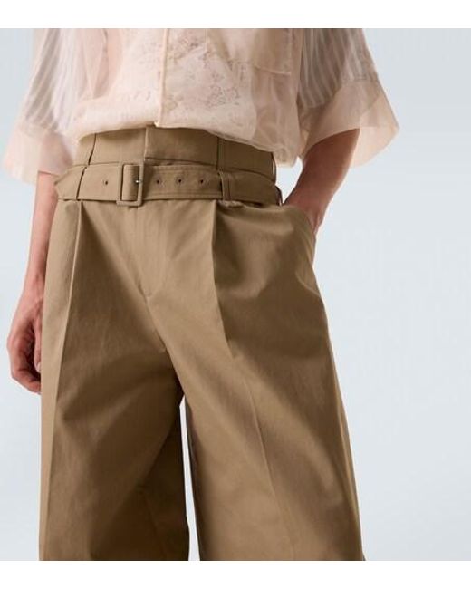 Simone Rocha Natural Cotton-Blend Canvas Wide-Leg Pants for men