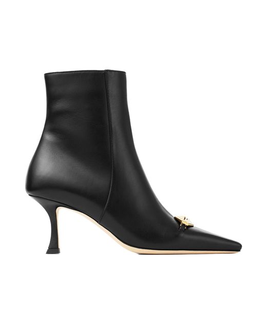 Jimmy Choo Black Zipper Ankle Boots