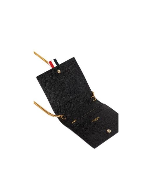 Thom Browne White Rwb Bow Chained Wallet