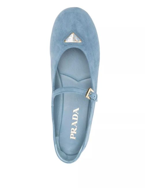 Prada Blue Low Shoes