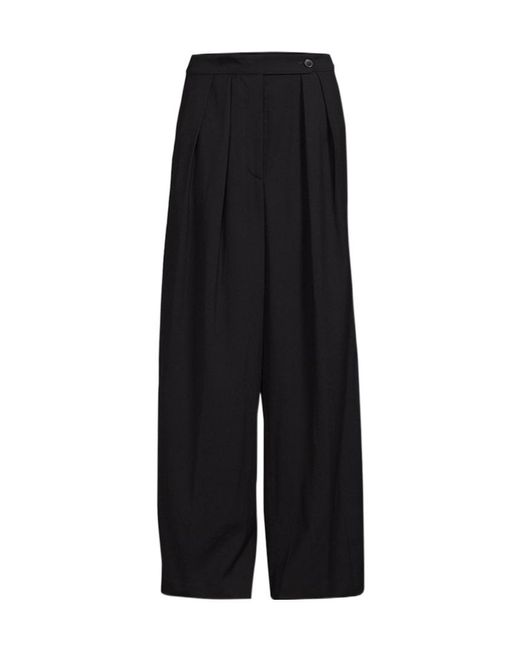 Dries Van Noten Black Pleated Casual Pants
