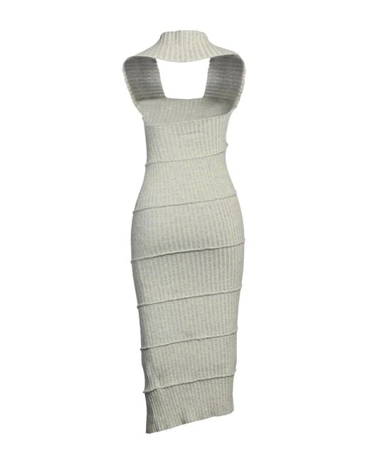 MM6 by Maison Margiela Blue Sleeveless Turtleneck Dress