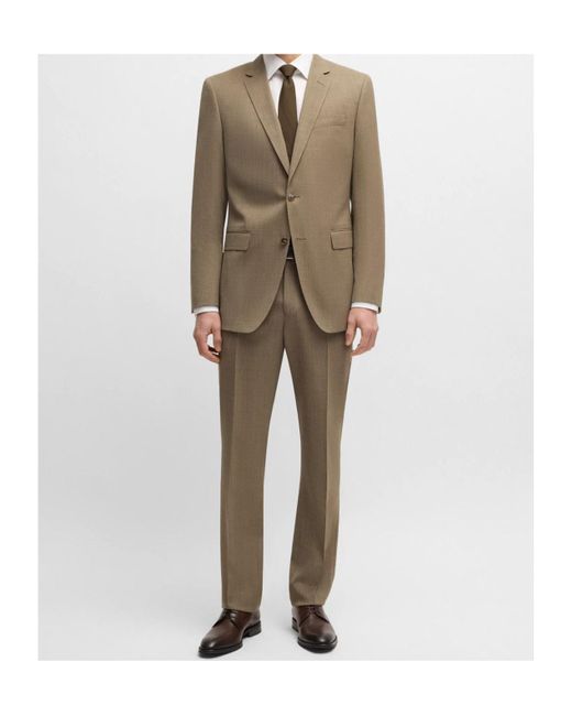 Boss Natural Long-Sleeved Blazer And Trousers Set for men