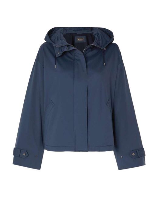 Loro Piana Blue Hooded Jacket