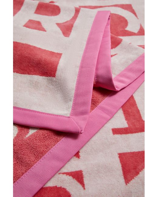 Moncler Red Logo Beach Towel