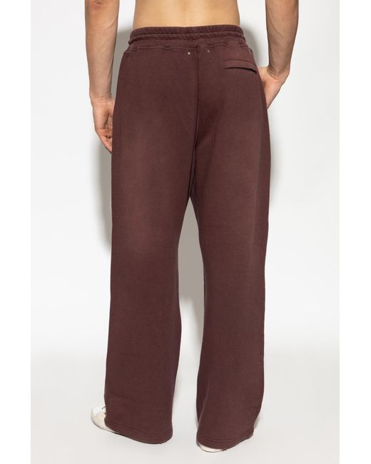 Golden Goose Deluxe Brand Purple Wide-Leg Drawstring Sweatpants for men