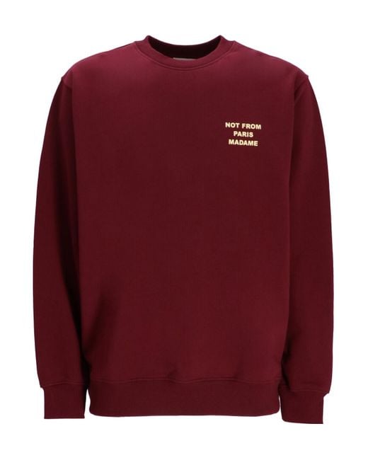 Drole de Monsieur Red Drôle De Monsieur Le Sweatshirt Slogan Sweatshirt for men