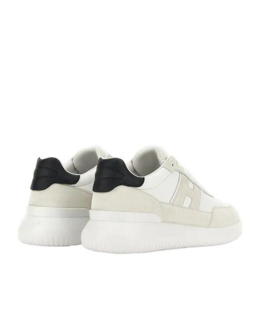Hogan White Interactive Low Top Sneakers for men