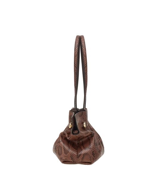 Ferragamo Brown Ferragamo Soft-Bag (S)