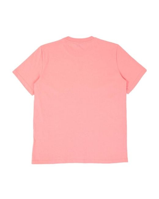 MSGM Pink Logo Short-Sleeved T-Shirt