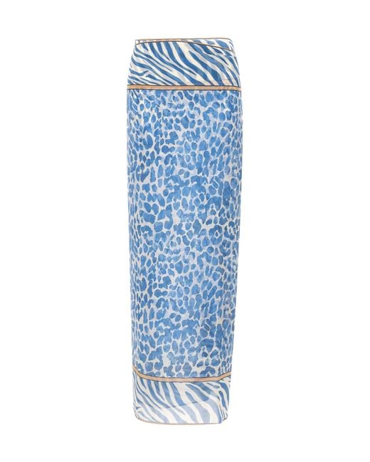 Mc2 Saint Barth Blue "Thaiti" Long Sarong