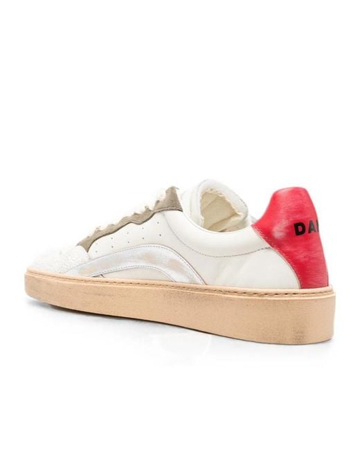 DSquared² Natural Lace-Up Low-Top Casual Shoes for men