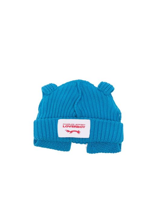 charlesjeffreyloverboy Blue Logo Hat for men