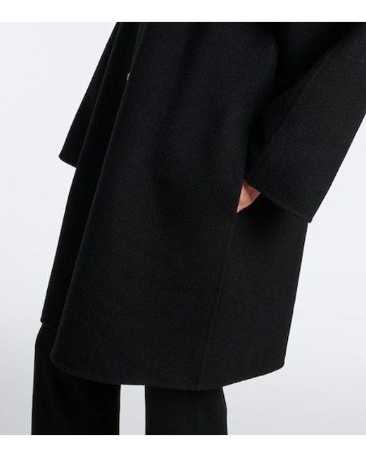 The Row Black Ina Wool-Blend Coat