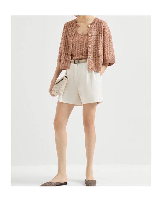 Brunello Cucinelli Brown Sleeveless Top