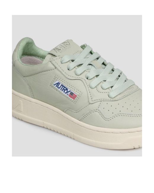 Autry Green Medalist Low-Top Sneakers