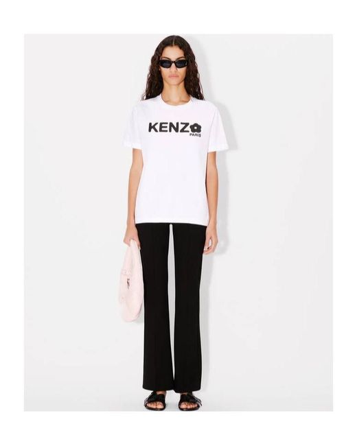 KENZO White Boke Flower 2.0 Loose T-Shirt