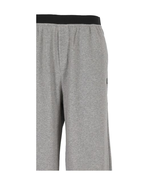 MM6 by Maison Margiela Gray Wide-Leg Trousers for men