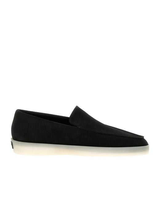 Fear Of God Men's Black Round Toe Loafers