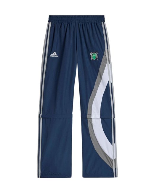 Adidas Blue Originals X Brain Dead Track Trousers for men
