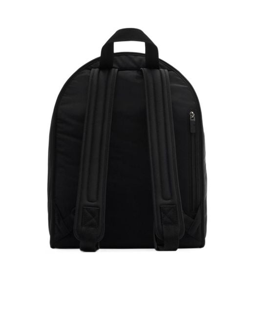 Burberry Black Shield Equestrian Knight Plaque Backpack for men