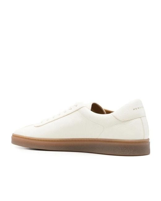 Henderson White Round-Toe Sneakers for men