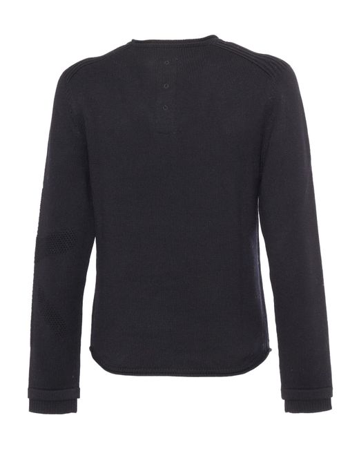 Premiata Blue Crewneck Knitted Jumper for men