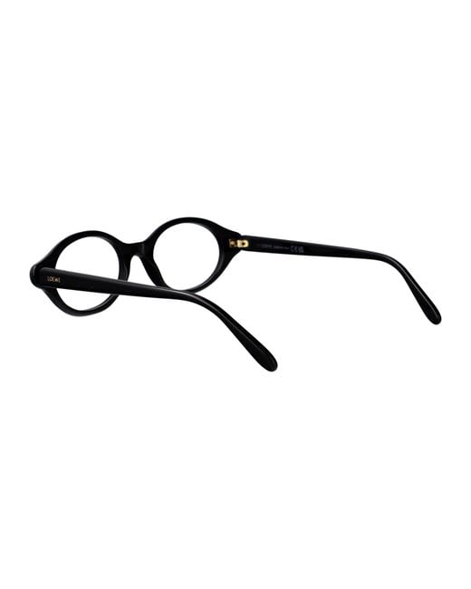 Loewe White Oval Frame Glasses